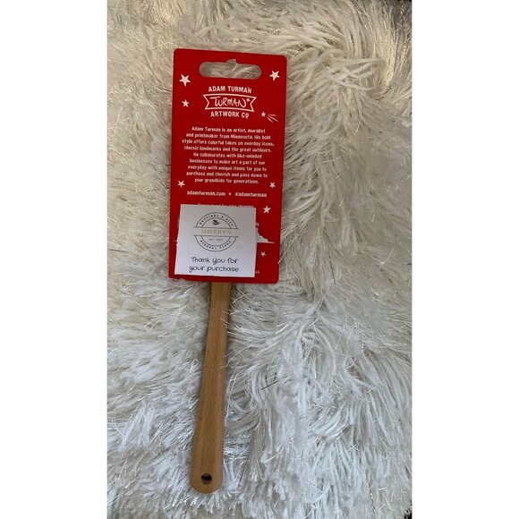 Adam Turman Hotdish Ladle With Wooden Handle & Printed Design - Picture 3 of 3